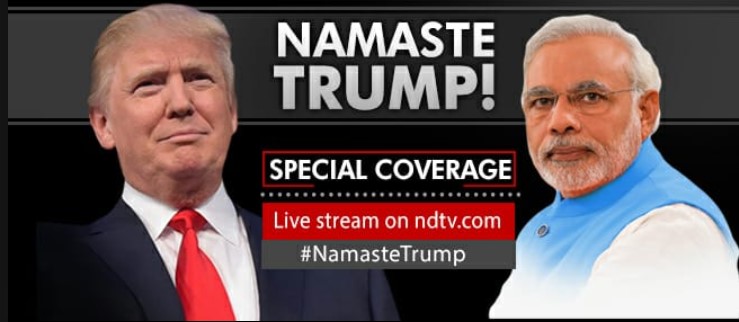 Namaste Trump karyakram Live stream1