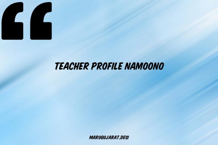 TEACHER PROFILE NAMOONO