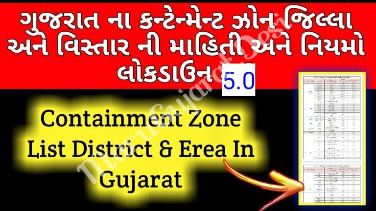 Gujarat Containment zones List Declared
