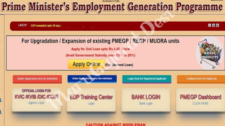 PMEGP Scheme 2021 Online Application Form/Subsidy/Eligibility & Details